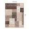 World Rug Gallery Contemporary Distressed Boxes Soft Area Rug 8' x 10' Brown 3005BROWN8X10 - alternate 2